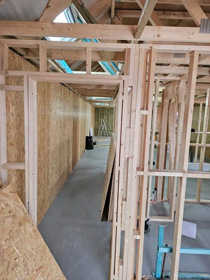 Single storey timber frame flat project at Old Newton
