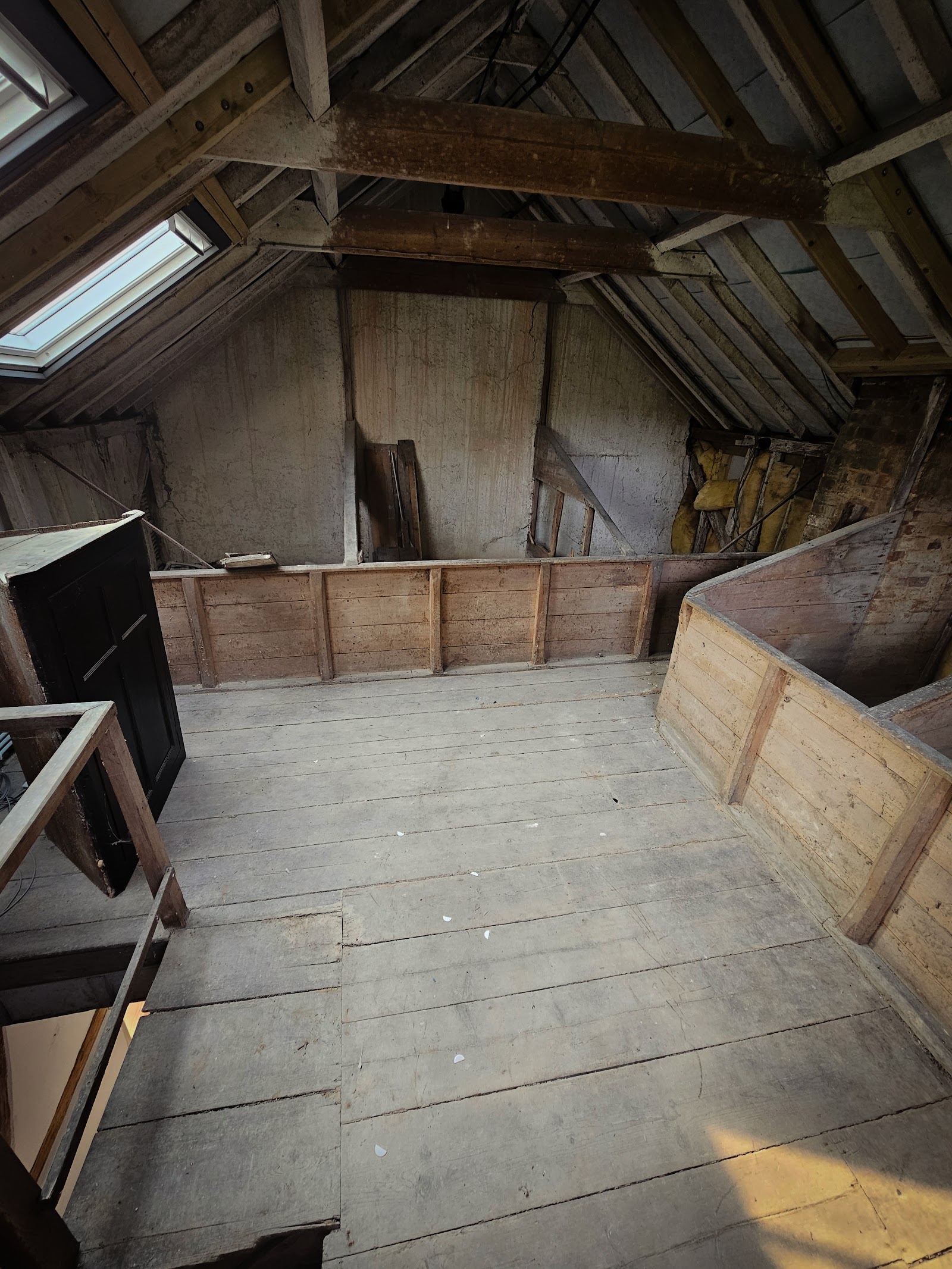 Before: empty loft ready for renovation